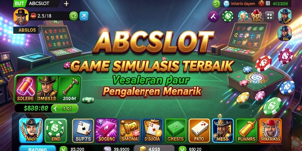 Tangkapan layar menunjukkan gameplay interaktif dari ABCSLOT yang menarik.