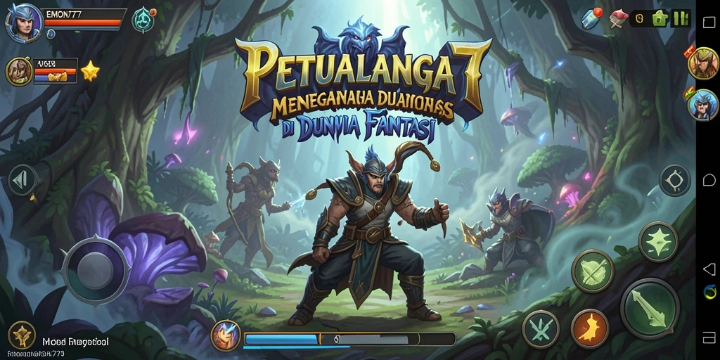 Tangkapan layar menarik dari gameplay petualangan EMON777.