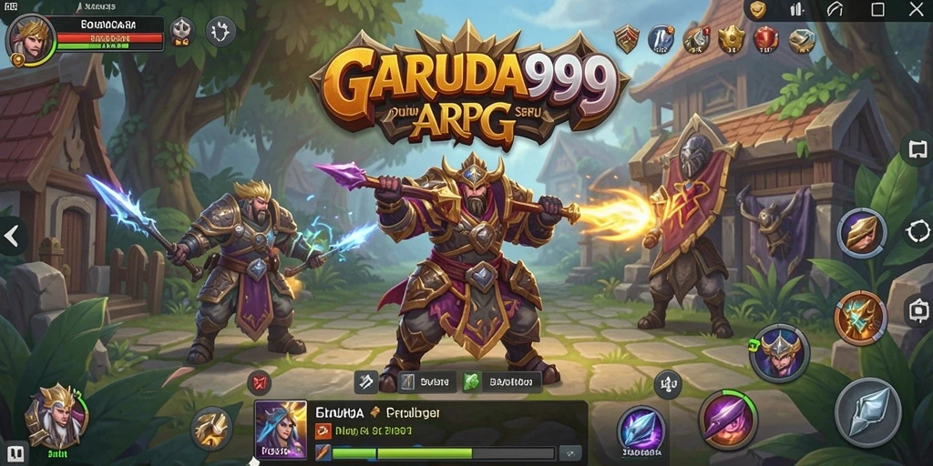 Tangkapan layar menampilkan aksi seru gameplay GARUDA999 dalam petualangan ARPG.