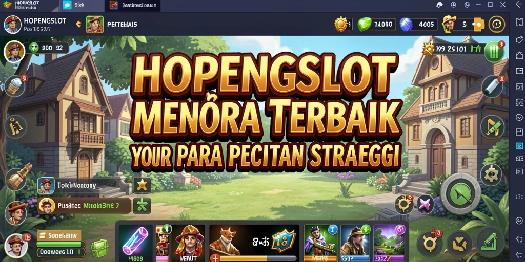 Tangkapan layar HOPENGSLOT menampilkan aksi menara pertahanan strategis.