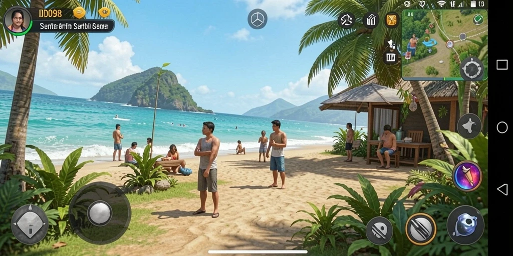 Tangkapan layar ID098 menampilkan gameplay yang menyenangkan dan penuh warna.