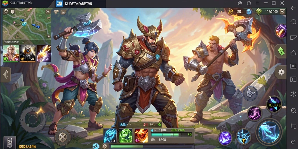 Screenshot gameplay KUDETABET98 yang menampilkan aksi seru dalam pertarungan ARPG.