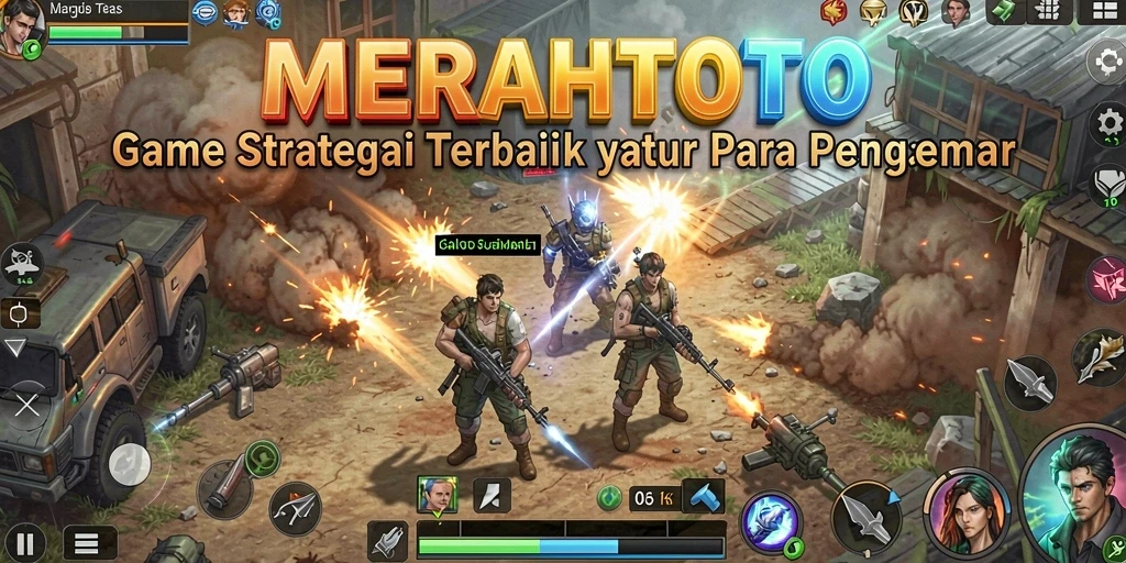 Tampilan gameplay MERAHTOTO dengan aksi strategis yang mendebarkan.