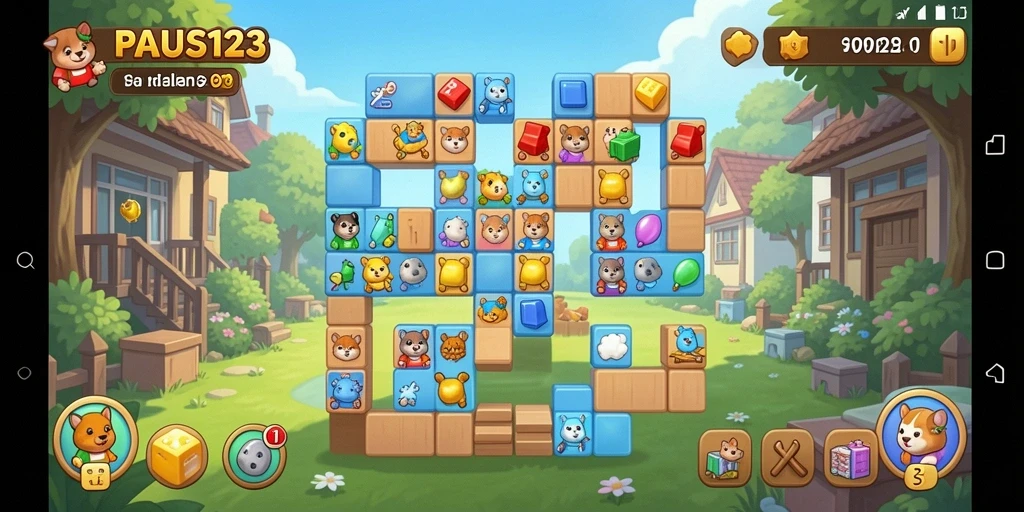 Tampilan gameplay PAUS123 yang menarik dengan tantangan Puzzle.