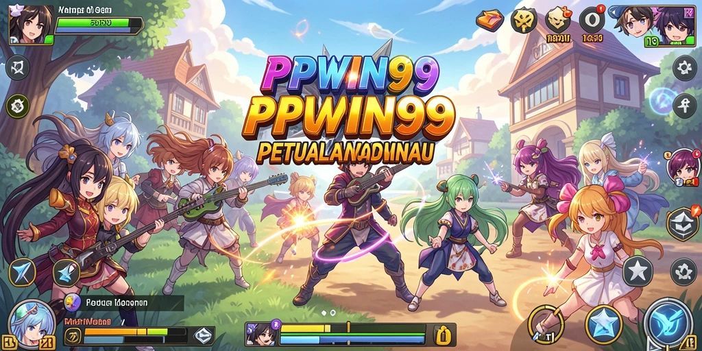 Tampilan gameplay Anime yang seru dan mendebarkan.
