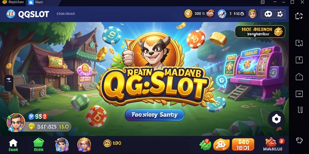 Tangkapan layar gameplay QQSLOT menghadirkan keseruan permainan slot yang menarik.