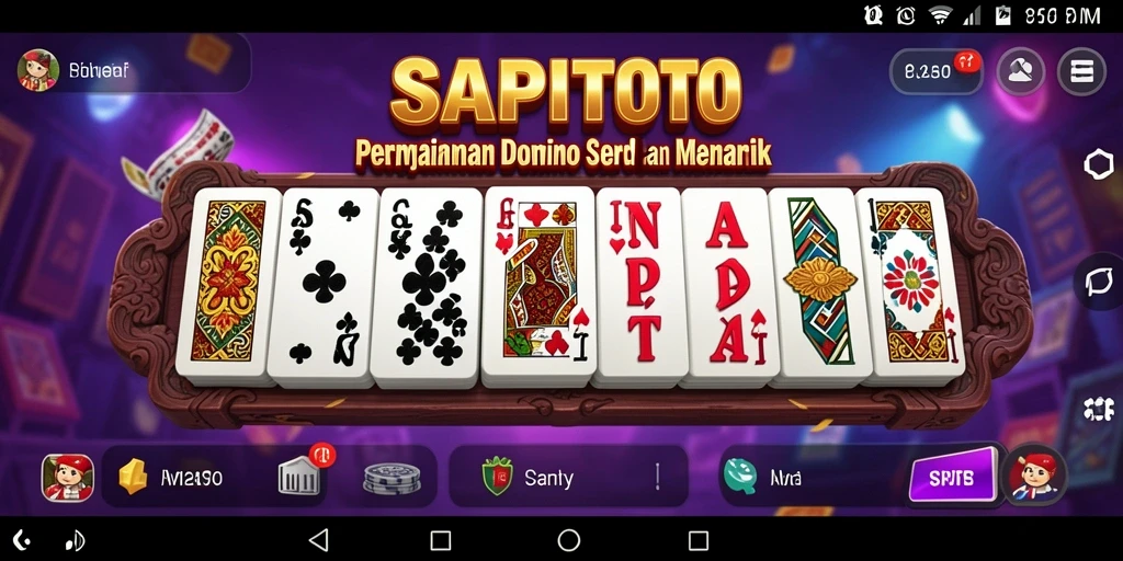 Tampilan gameplay SAPITOTO yang seru dan interaktif.